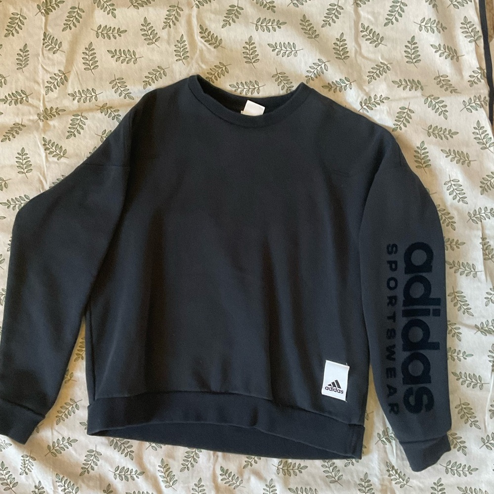 Adidas Black Crewneck Sweatshirt